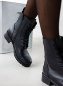 Αρβυλάκια δερμάτινα με chunky σόλα Ragazza 0266 - Μαύρο - thefashionproject.gr - RAGAZZA