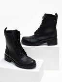Αρβυλάκια δερμάτινα με chunky σόλα Ragazza 0266 - Μαύρο - thefashionproject.gr - RAGAZZA