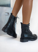 Αρβυλάκια δερμάτινα με chunky σόλα Ragazza 0281 - Μαύρο - thefashionproject.gr - RAGAZZA