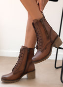 Αρβυλάκια δερμάτινα με ραφές Ragazza 0579 - Ταμπά - thefashionproject.gr - RAGAZZA