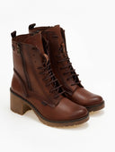 Αρβυλάκια δερμάτινα με ραφές Ragazza 0579 - Ταμπά - thefashionproject.gr - RAGAZZA