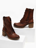 Αρβυλάκια δερμάτινα με ραφές Ragazza 0579 - Ταμπά - thefashionproject.gr - RAGAZZA