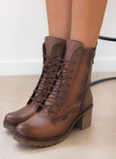 Αρβυλάκια δερμάτινα με ραφές Ragazza 0579 - Ταμπά - thefashionproject.gr - RAGAZZA