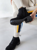 Αρβυλάκια με κορδόνια - Μαύρο - thefashionproject.gr - The Fashion Project
