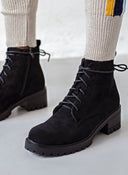 Αρβυλάκια με κορδόνια - Μαύρο - thefashionproject.gr - The Fashion Project