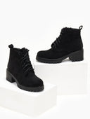 Αρβυλάκια με κορδόνια - Μαύρο - thefashionproject.gr - The Fashion Project