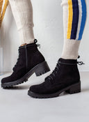 Αρβυλάκια με κορδόνια - Μαύρο - thefashionproject.gr - The Fashion Project