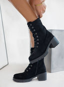 Αρβυλάκια suede με τακούνι ERYNN - Μαύρο - thefashionproject.gr - ERYNN