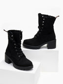 Αρβυλάκια suede με τακούνι ERYNN - Μαύρο - thefashionproject.gr - ERYNN