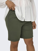 Βερμούδα plus size με κορδόνι CARMAKOMA 15293187 - Χακί - thefashionproject.gr - CARMAKOMA