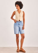 Βερμούδα τζιν ψηλόμεση ONLY 15256709 - Μπλε denim - thefashionproject.gr - ONLY