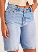 Βερμούδα τζιν ψηλόμεση ONLY 15256709 - Μπλε denim - thefashionproject.gr - ONLY