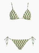 Bikini Set γκοφρε με τριγωνάκι