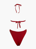 Bikini Set high leg - Κεραμιδί - thefashionproject.gr - The Fashion Project