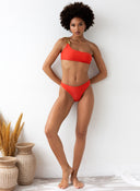 Bikini Set με έναν ώμο και αλυσίδα