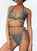 Bikini Set lace up με κρίκο