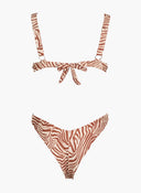 Bikini Set με print και brazilian slip 