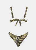 Bikini Set με print και brazilian slip 