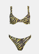 Bikini Set με print και brazilian slip 