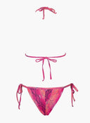 Bikini set με print και διακριτικό glitter