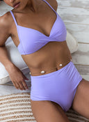 Bikini Set ψηλόμεσο με corset slip