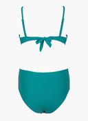 Bikini set ριμπ με corset σλιπ