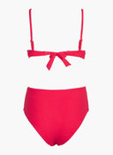 Bikini set ριμπ με corset σλιπ - Φούξια - thefashionproject.gr - Modern ocean