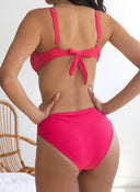 Bikini set ριμπ με μεταλλικούς κρίκους