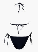 Bikini set τριγωνάκι με κορδόνια - Μαύρο - thefashionproject.gr - Modern ocean