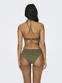 Bikini top με κρίκο ONLY 15282619 - Χακί - thefashionproject.gr - ONLY