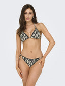 Bikini top τριγωνάκι με print Only 15324867 - Μπλε σκούρο - thefashionproject.gr - ONLY