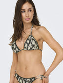 Bikini top τριγωνάκι με print Only 15324867 - Μπλε σκούρο - thefashionproject.gr - ONLY