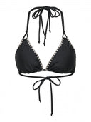 Bikini top τριγωνάκι Only 15324867 - Μαύρο - thefashionproject.gr - ONLY