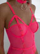 Κορμάκι see through με choker