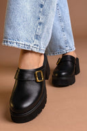 Chunky δερμάτινα clogs Ragazza 01246