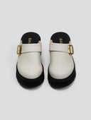 Chunky δερμάτινα clogs Ragazza 01246