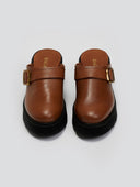 Chunky δερμάτινα clogs Ragazza 01246