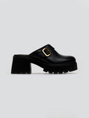 Chunky δερμάτινα clogs Ragazza 01246 - Μαύρο - thefashionproject.gr - RAGAZZA