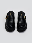 Chunky δερμάτινα clogs Ragazza 01246 - Μαύρο - thefashionproject.gr - RAGAZZA