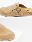 Clogs ανατομικά από δέρμα καστόρι Plakton 181539 - Μπεζ - thefashionproject.gr - Plakton