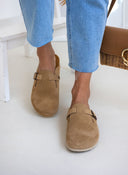 Clogs ανατομικά από δέρμα καστόρι Plakton 181539 - Μπεζ - thefashionproject.gr - Plakton