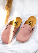 Clogs ανατομικά από δέρμα καστόρι Plakton 181539 - Ροζ - thefashionproject.gr - Plakton