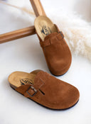 Clogs ανατομικά από δέρμα καστόρι Plakton 181539 - Ταμπά - thefashionproject.gr - Plakton