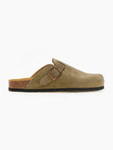Clogs ανατομικά από δέρμα καστόρι Plakton 181539 - Χακί ανοιχτό - thefashionproject.gr - Plakton