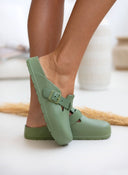 Clogs ανατομικά με μικρό τοκά Plakton 761539 - Χακί - thefashionproject.gr - Plakton