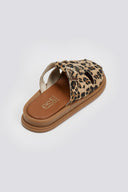 Clogs δερμάτινα με ponyskin και print Estil