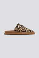 Clogs δερμάτινα με ponyskin και print Estil