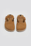 Clogs δερμάτινα με σχέδιο Take me