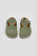 Clogs δερμάτινα με σχέδιο Take me