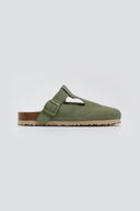 Clogs δερμάτινα με σχέδιο Take me